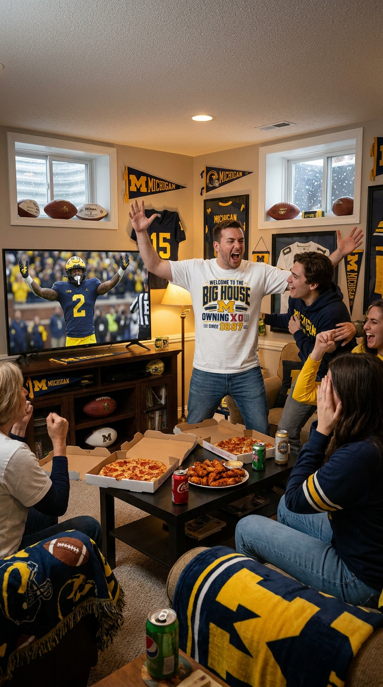 Michigan " Owning OU" Trash Talk Tee